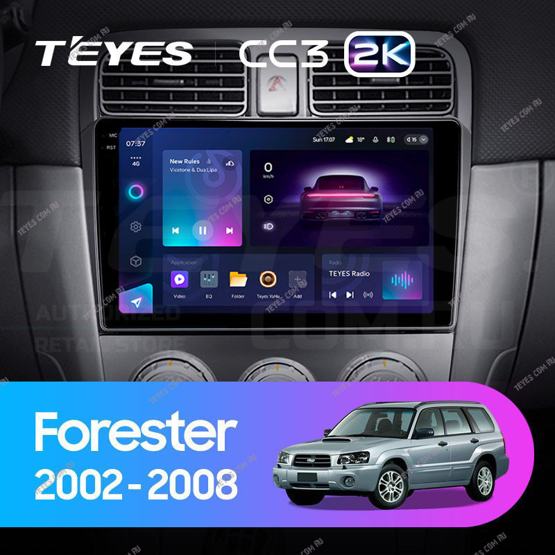 

Штатная магнитола Teyes CC3 2K 360 6/128 Subaru Forester SG (2002-2008), CC3 2K