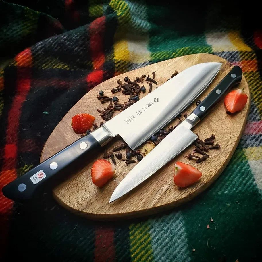 Набор кухонных ножей TOJIRO, Японские ножи, сталь VG-10, 2 ножа, Япония DP-GIFTSET-C