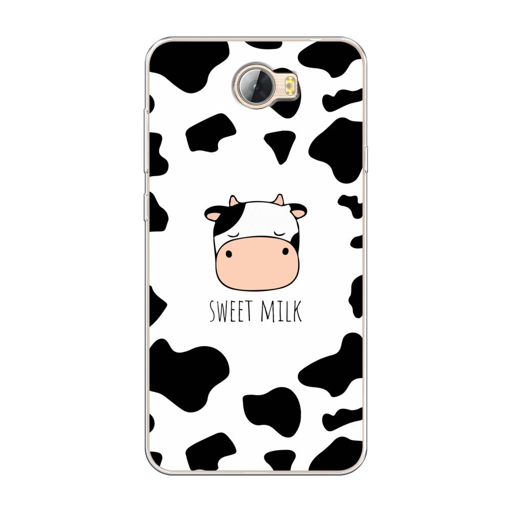

Чехол на Huawei Y5 II "Sweet milk", Розовый;белый;черный, 61950-1