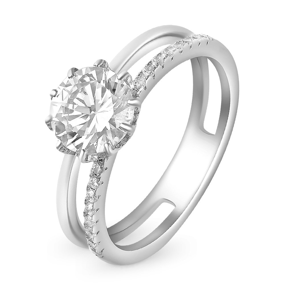 

Кольцо женское из серебра с фианитом 585Gold 701008476, р. 16,5, 701008476