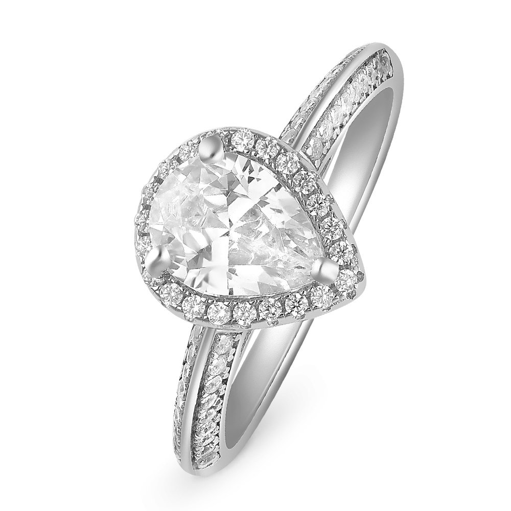 

Кольцо женское из серебра с фианитом 585Gold 701008445, р, 701008445