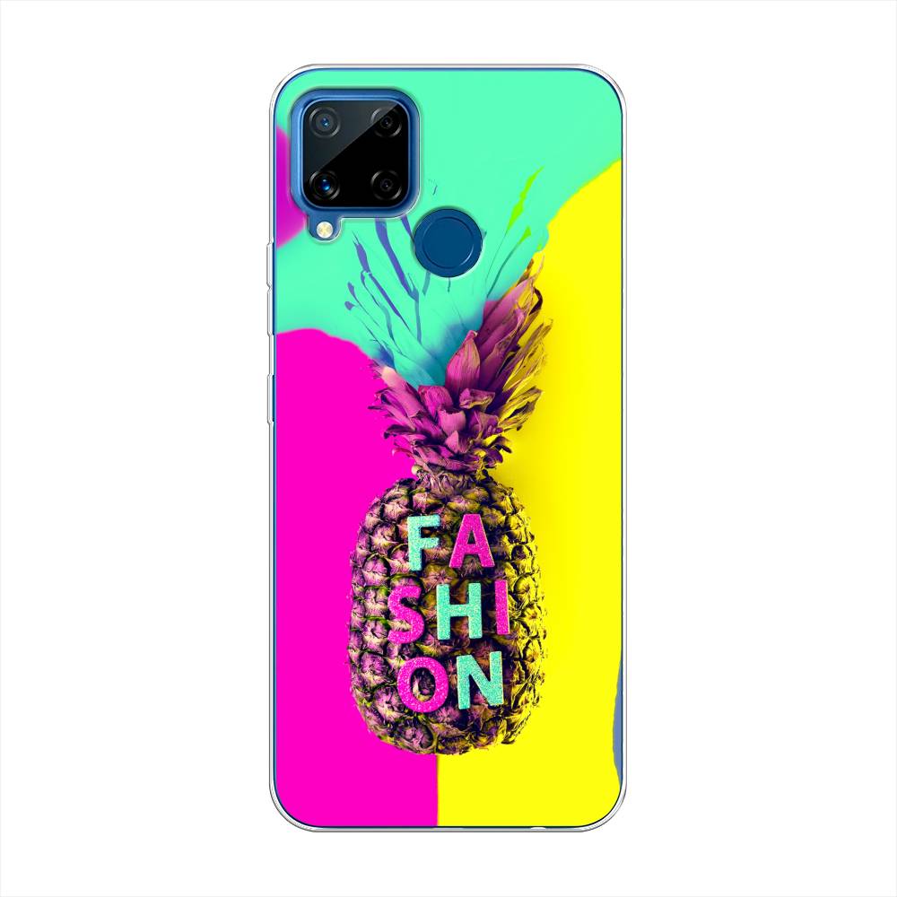 

Чехол Awog на Realme C15 "Кислотный ананас", Разноцветный, 255050-10