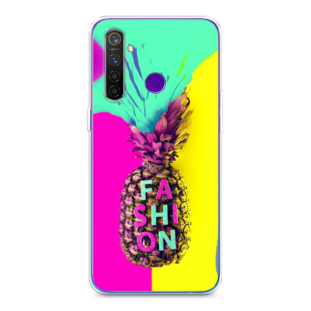 

Чехол Awog на Realme 5 Pro "Кислотный ананас", Разноцветный, 251650-10