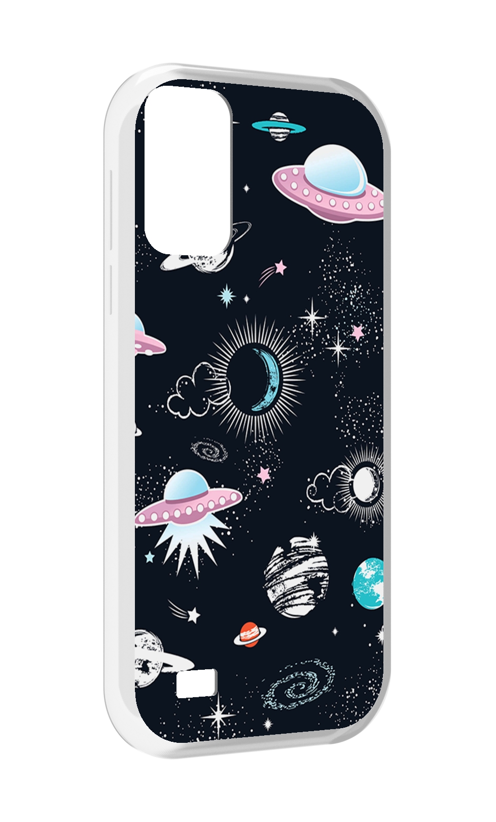 

Чехол MyPads космос-мини-картинки для Oukitel C31, Прозрачный, Tocco