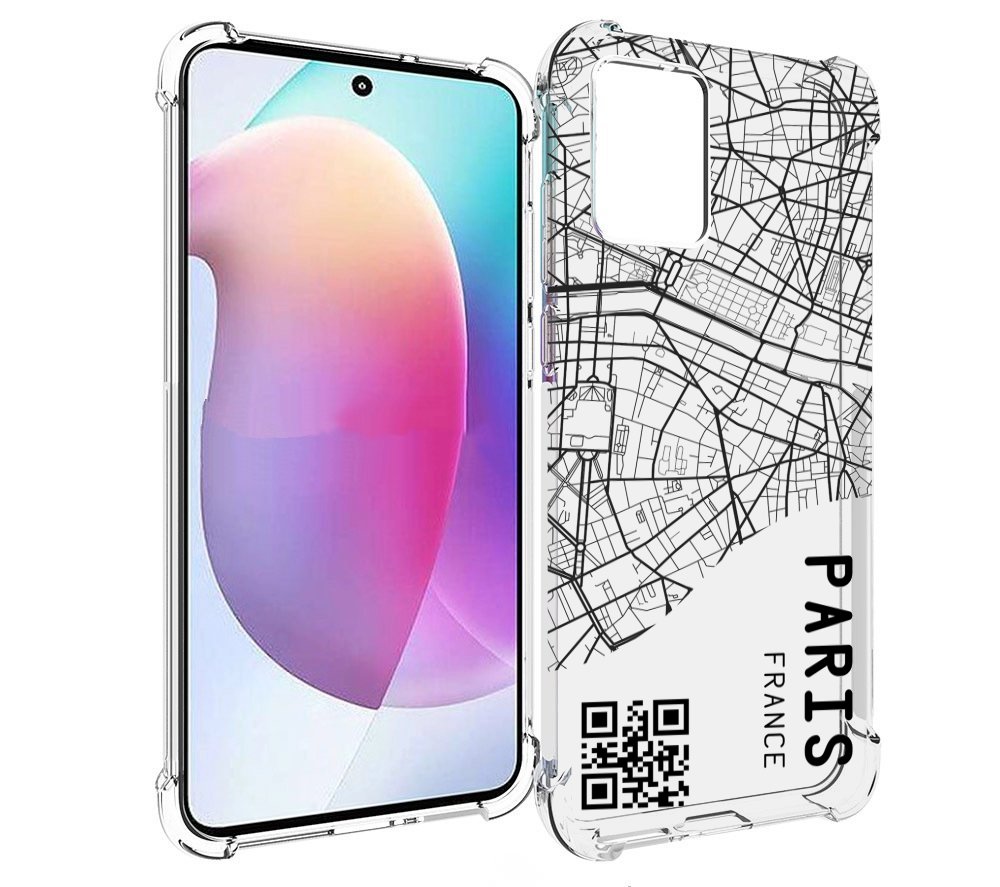 

Чехол MyPads схема-париж для Motorola Edge 30 Neo, Прозрачный, Tocco