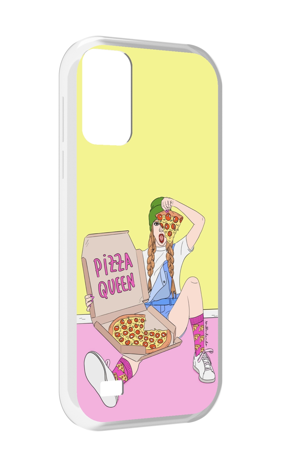 

Чехол MyPads королева-пиццы женский для Oukitel C31, Прозрачный, Tocco