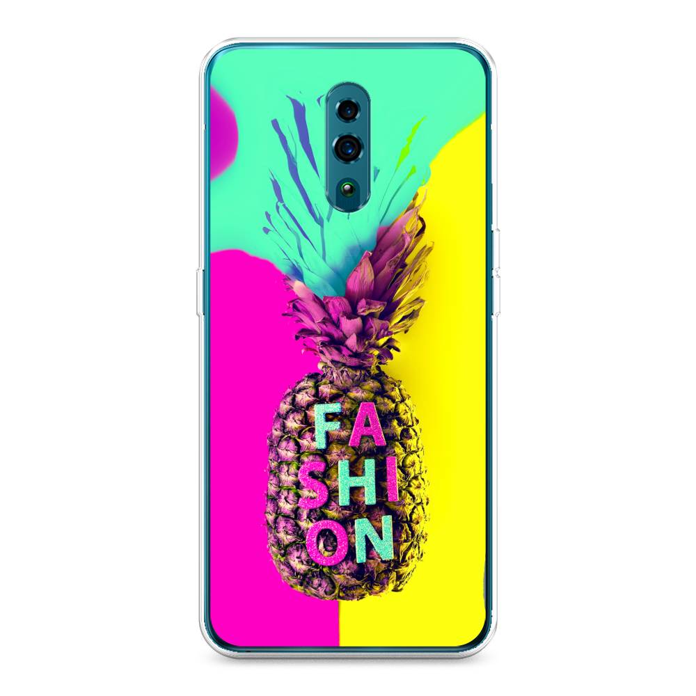 

Чехол Awog на Oppo Reno "Кислотный ананас", Разноцветный, 250750-10