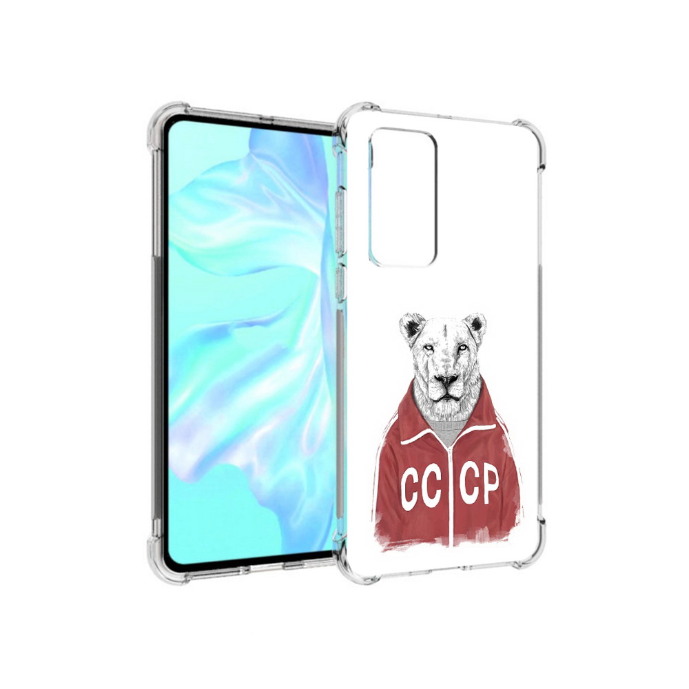 

Чехол MyPads Tocco для Huawei P40 львица ссср, Прозрачный, Tocco