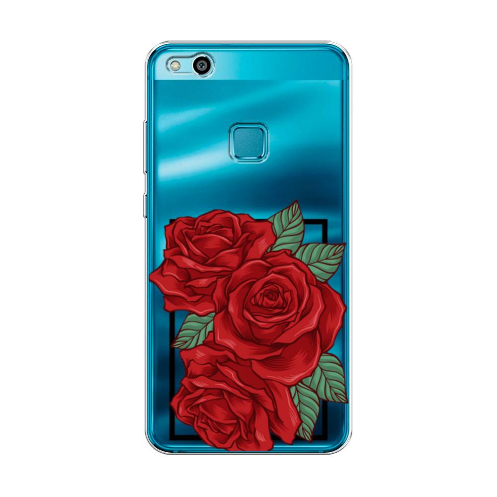 

Чехол для Huawei P10 Lite "Три алые розы", Красный, 61350-2