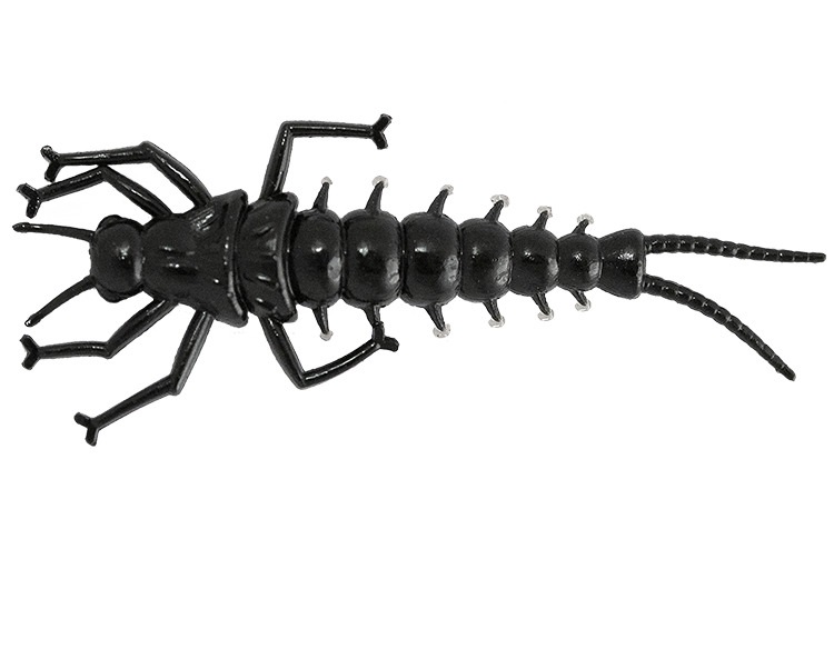 

Мягкая приманка LureMax STONE FLY 1,5/4,5 см,006-Black (10 шт), Черный, Stone Fly