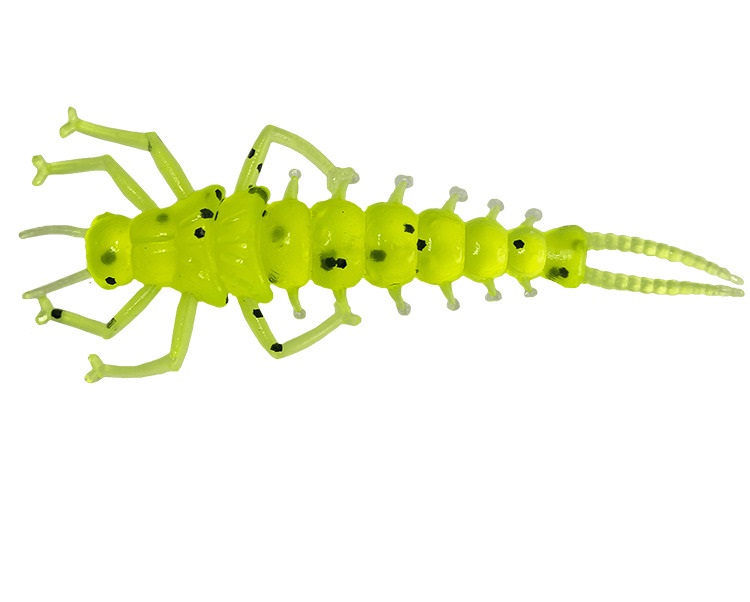 

Мягкая приманка LureMax STONE FLY 1,5/4,5 см,002-Lime Pepper (10 шт), Stone Fly
