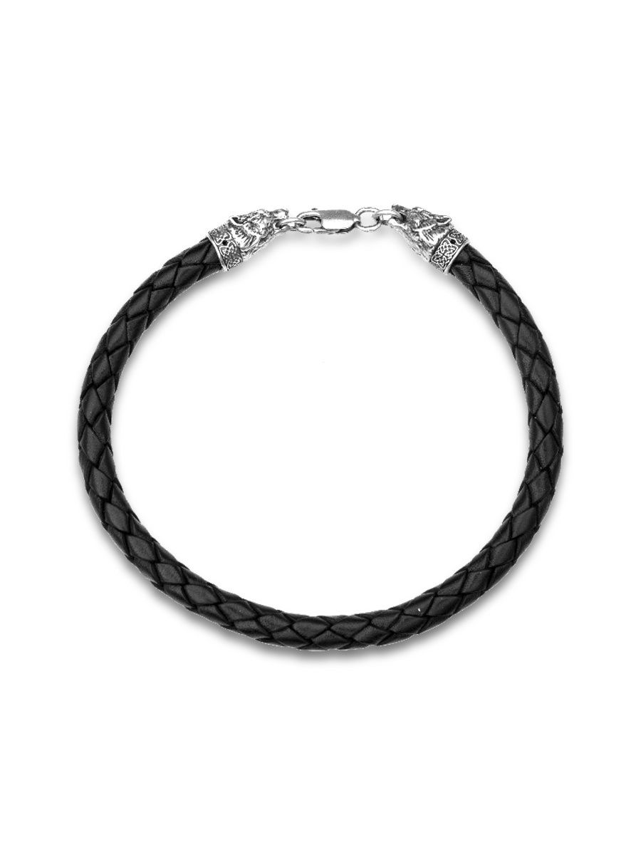 

Браслет TOP CRYSTAL 40372621 из серебра кожаный, р. 22.5, 40372621