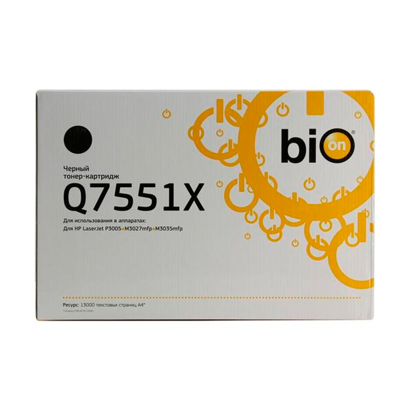 

Картридж для лазерного принтера Bion BionQ7551X (BionQ7551X) черный, совместимый, BionQ7551X