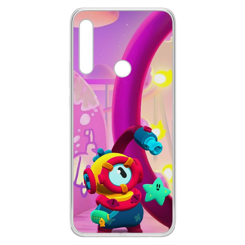 

Чехол-накладка Brawl Stars-Отис для Huawei P Smart Z, Прозрачный