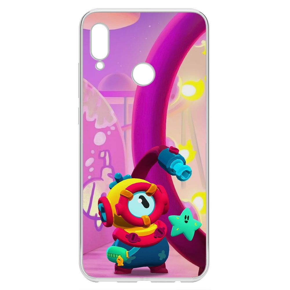 

Чехол-накладка Brawl Stars-Отис для Huawei P Smart (2019), Прозрачный