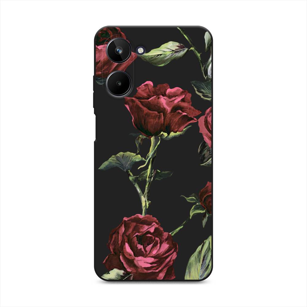 

Чехол Awog на Realme 10 4G "Бордовые розы фон", Бордовый, 2512152-1