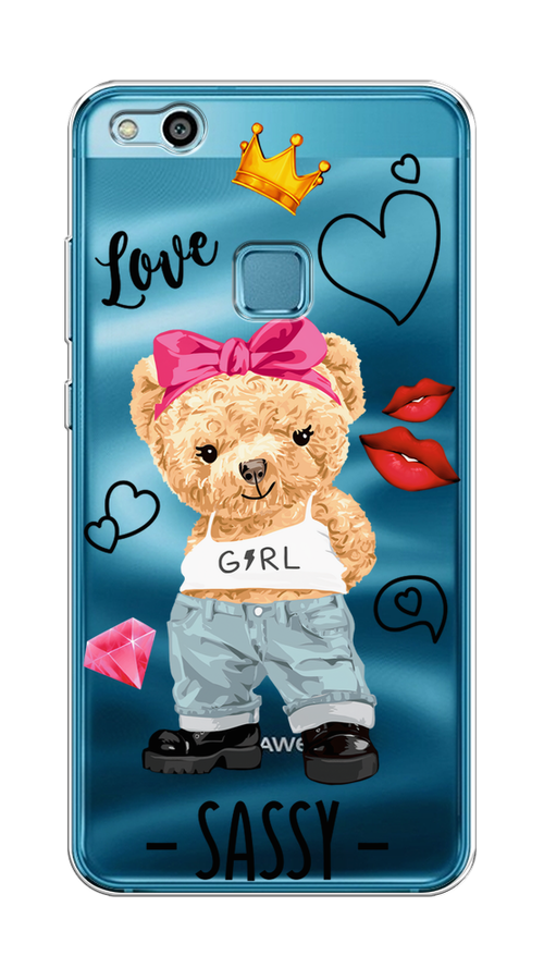 

Чехол на Huawei P10 Lite "Sugar Mommy", Голубой;белый;розовый, 61350-6
