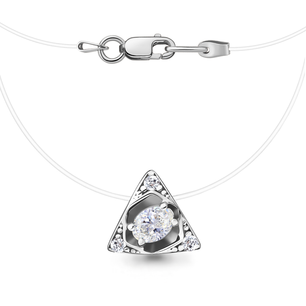 

Колье из серебра с фианитом Aquamarine 40 см Aquamarine 73668А_925_р, 73668А_925_р
