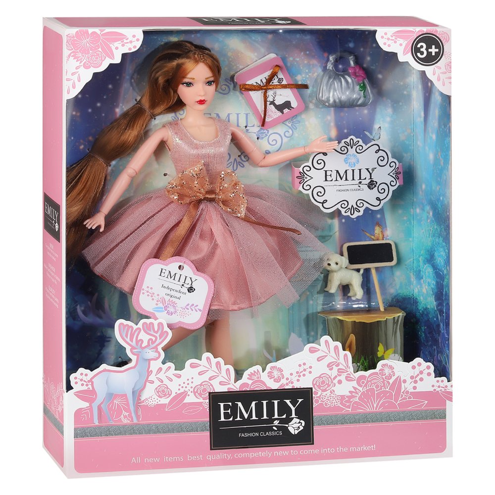 фото Кукла emily принцесса с аксессуарами, с домашним питомцем, пышное платье, jb0207545