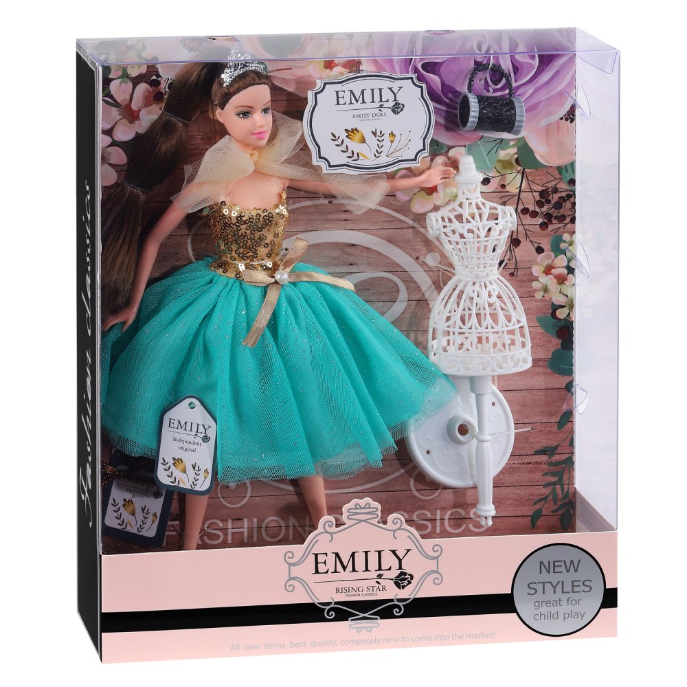 фото Кукла emily принцесса с аксессуарами, пышное платье, шарнирные руки/ноги, jb0207534