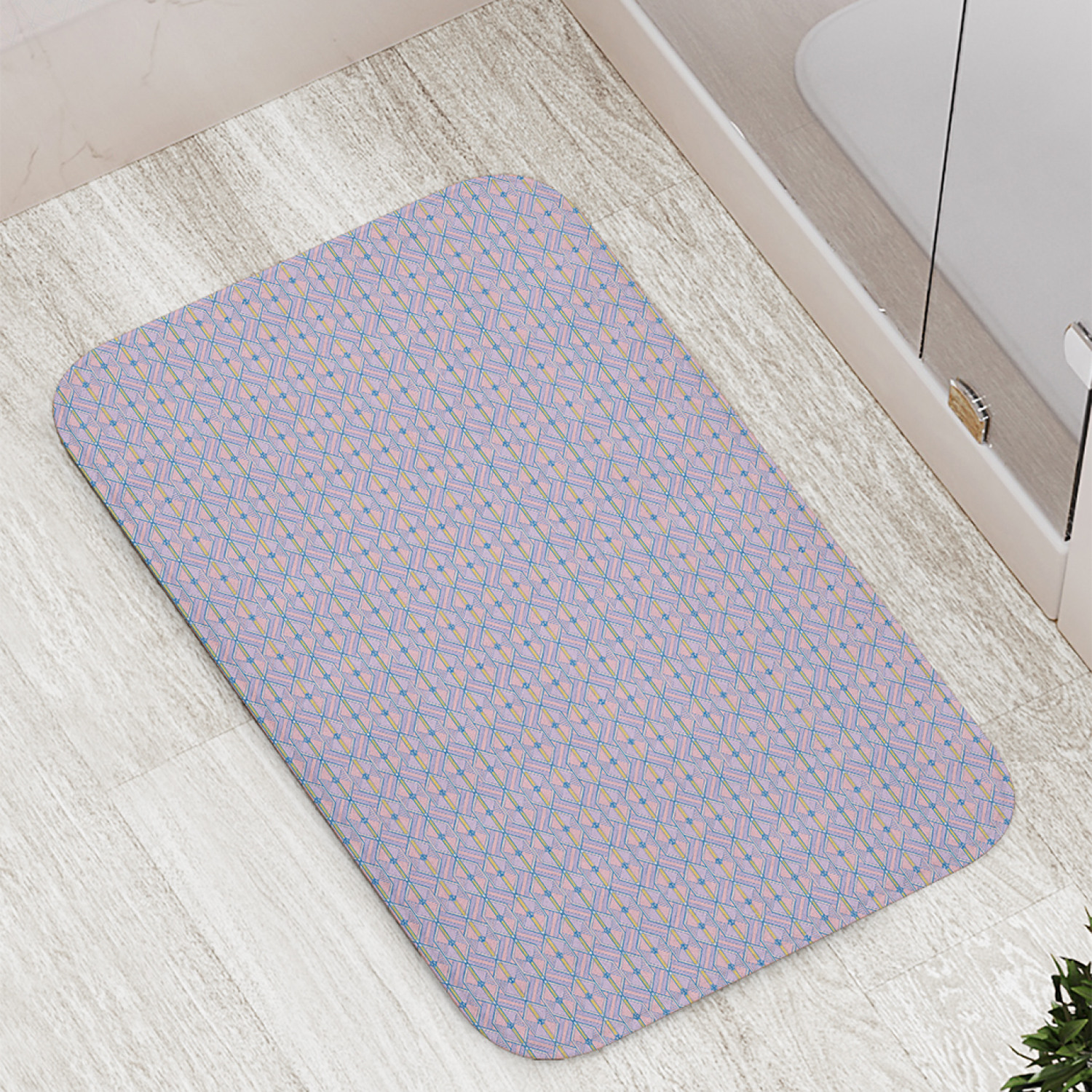 фото Коврики для ванной и туалета bath_101926 шестигранники joyarty