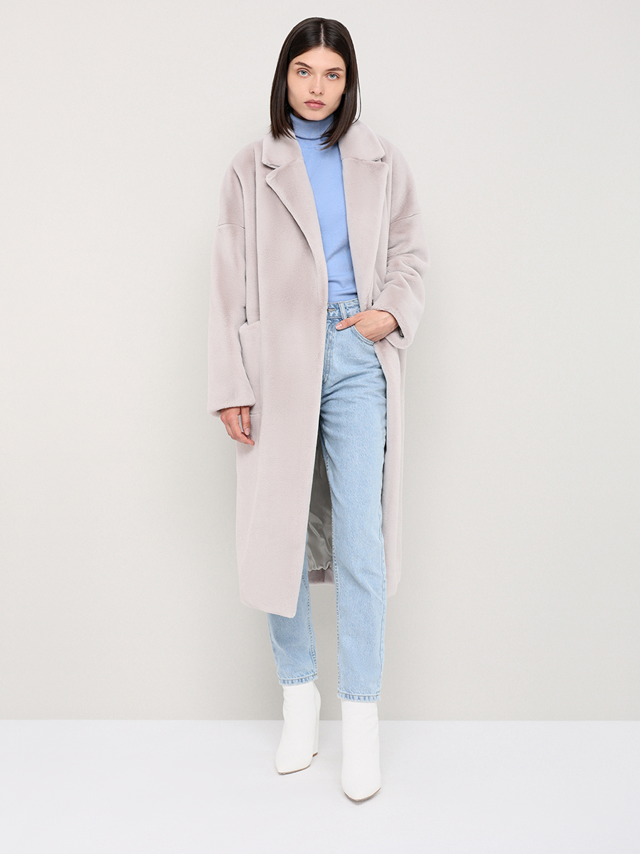 

Шуба женская ALEF 7032У/115 бежевая 46 RU, 7032У/115