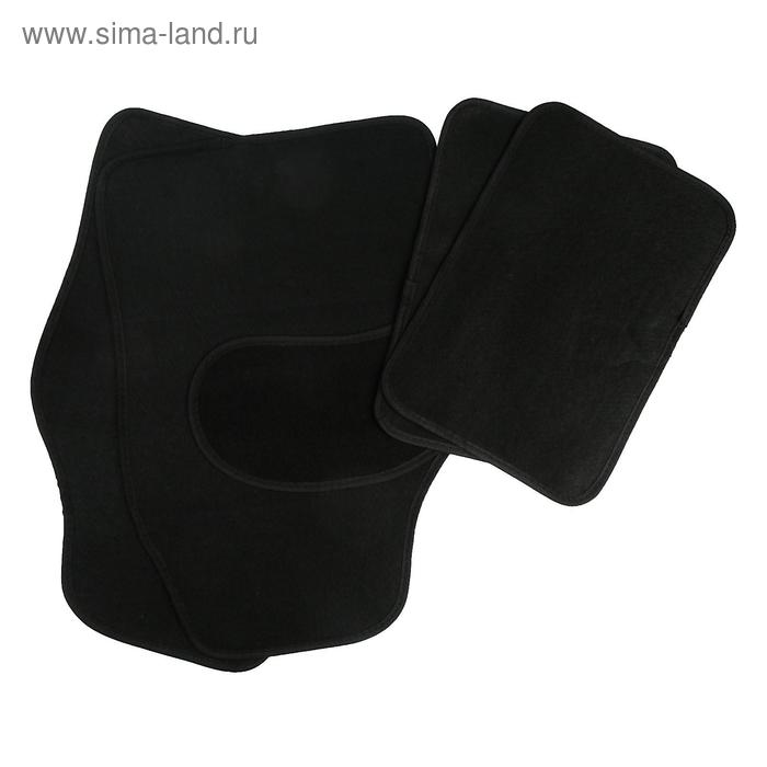 

Коврики автомобильные TORSO, ворс, 62x42 см, 43x30 см, черный, набор 4 шт