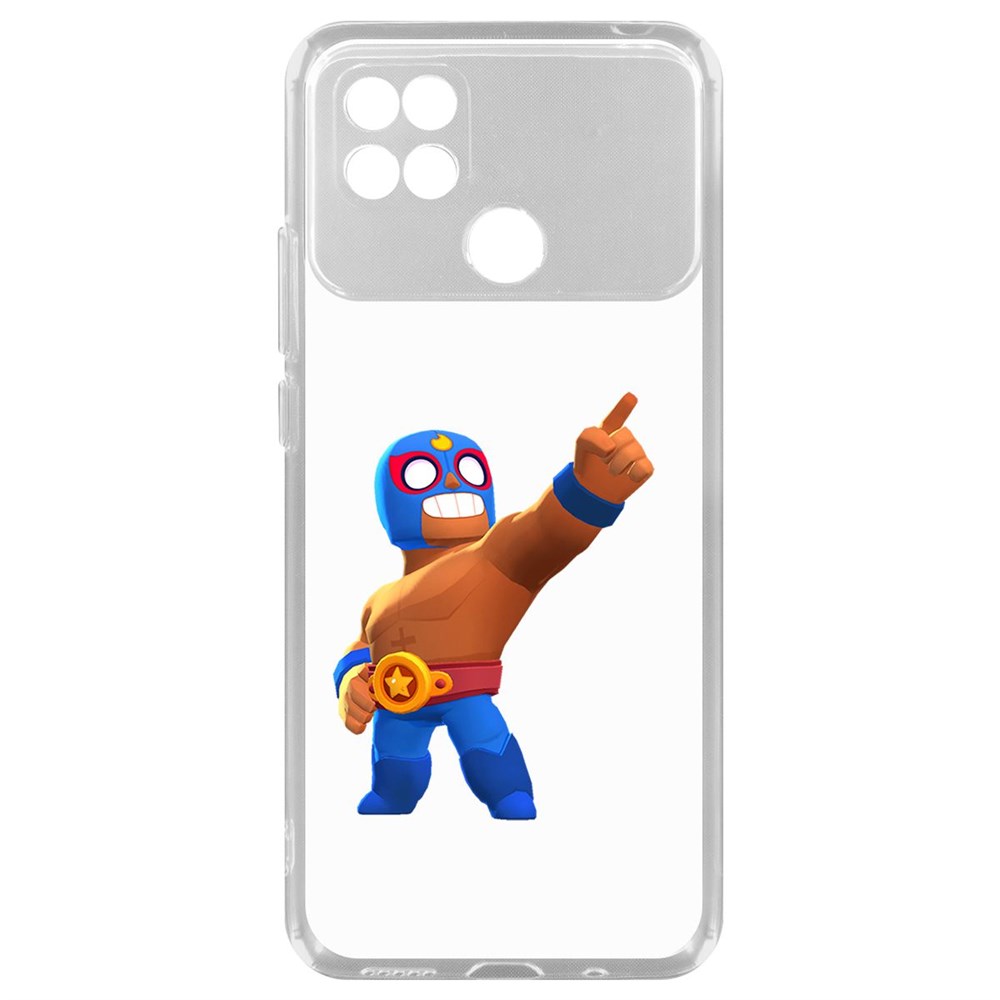 

Чехол-накладка Brawl Stars-Эль Примо для Xiaomi Poco C40, Прозрачный