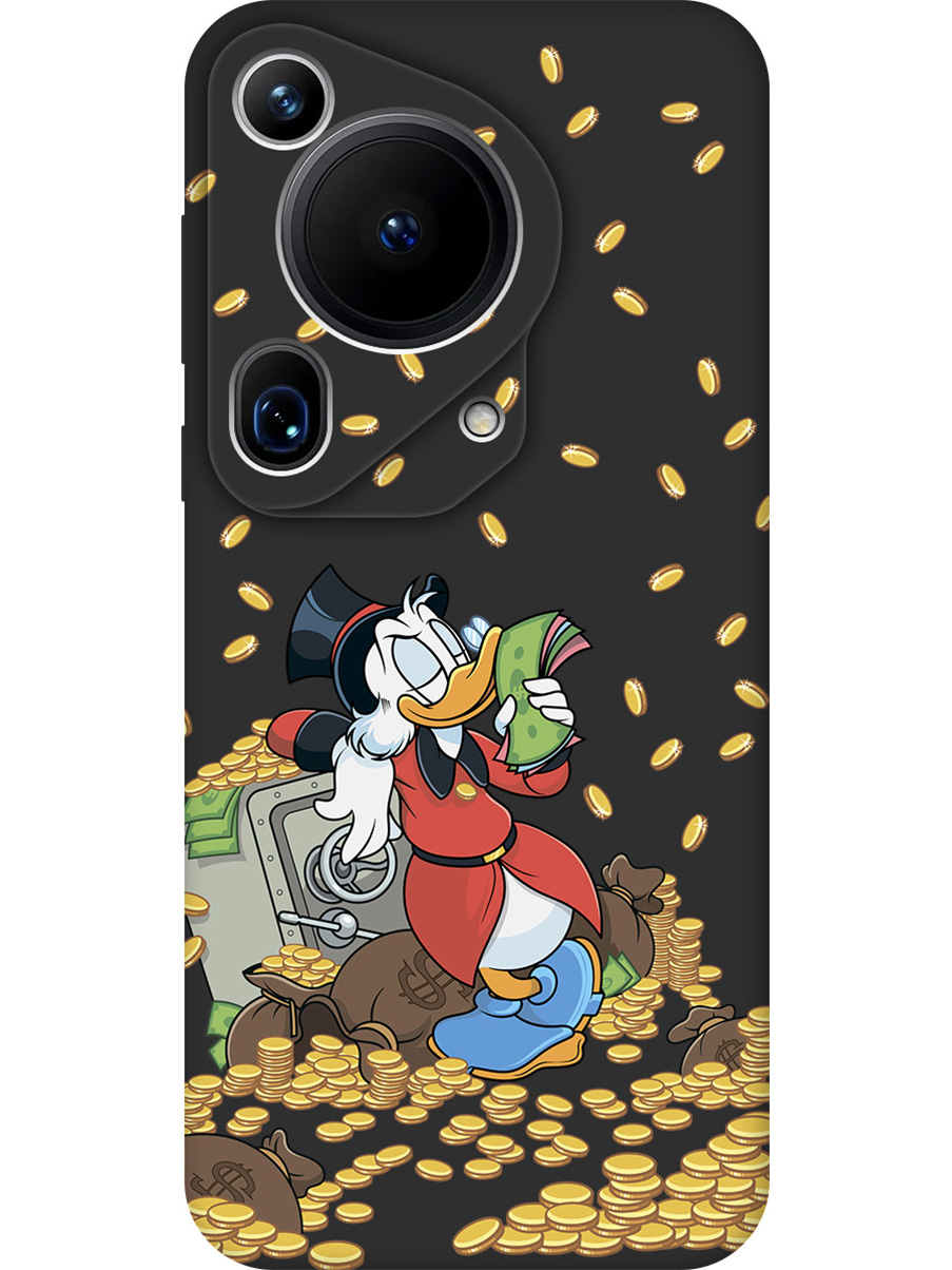 

Силиконовый чехол на Huawei Pura 70 Ultra с принтом "Скрудж и сейф" матовый черный, Черный;белый;красный, 782625871
