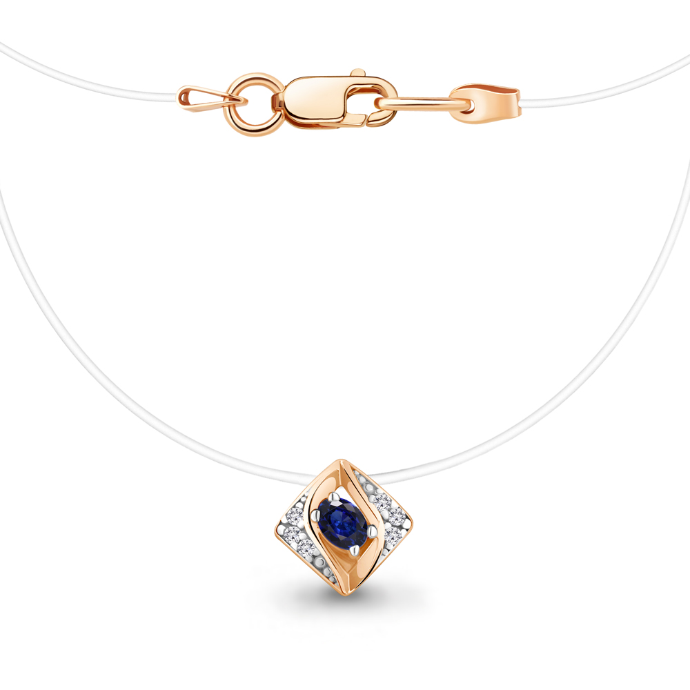 

Колье из серебра с фианитом Aquamarine Aquamarine 73667АБ_925_з 40 см, 73667АБ_925_з