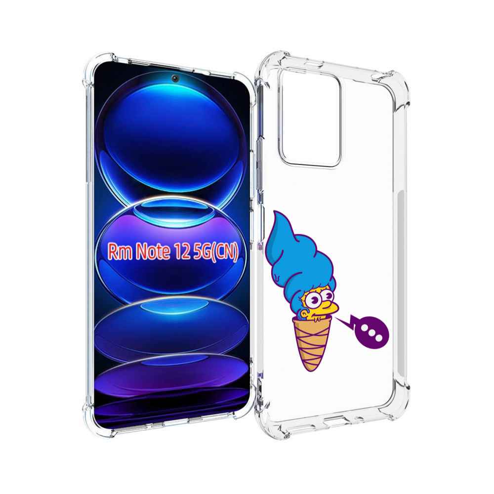 

Чехол Mypads Мардж-Рожок Для Xiaomi Redmi Note 12, Прозрачный, Tocco