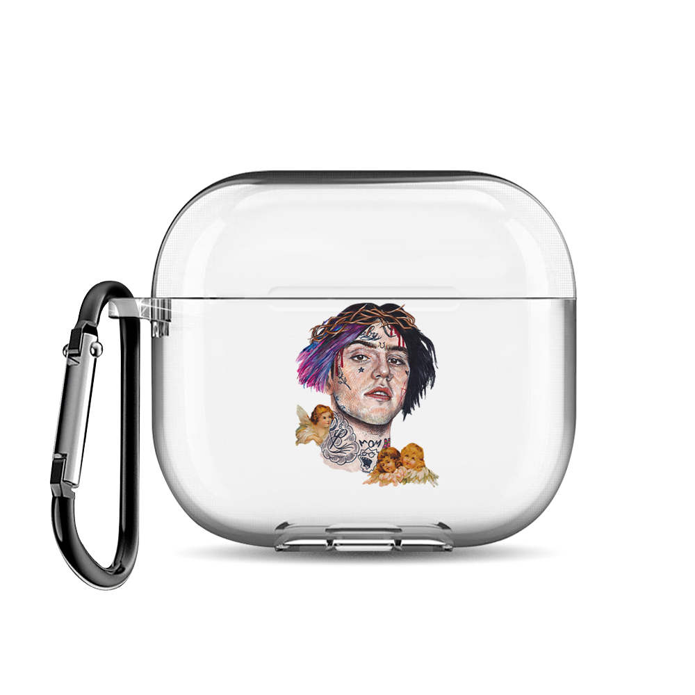 

Чехол для наушников AirPods 3 "Lil Peep карандашный арт фиолетовый", AIPC-430-9E-1