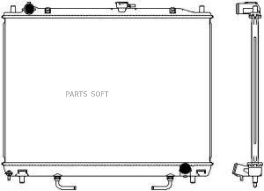 Радиатор mitsubishi pajero 07-