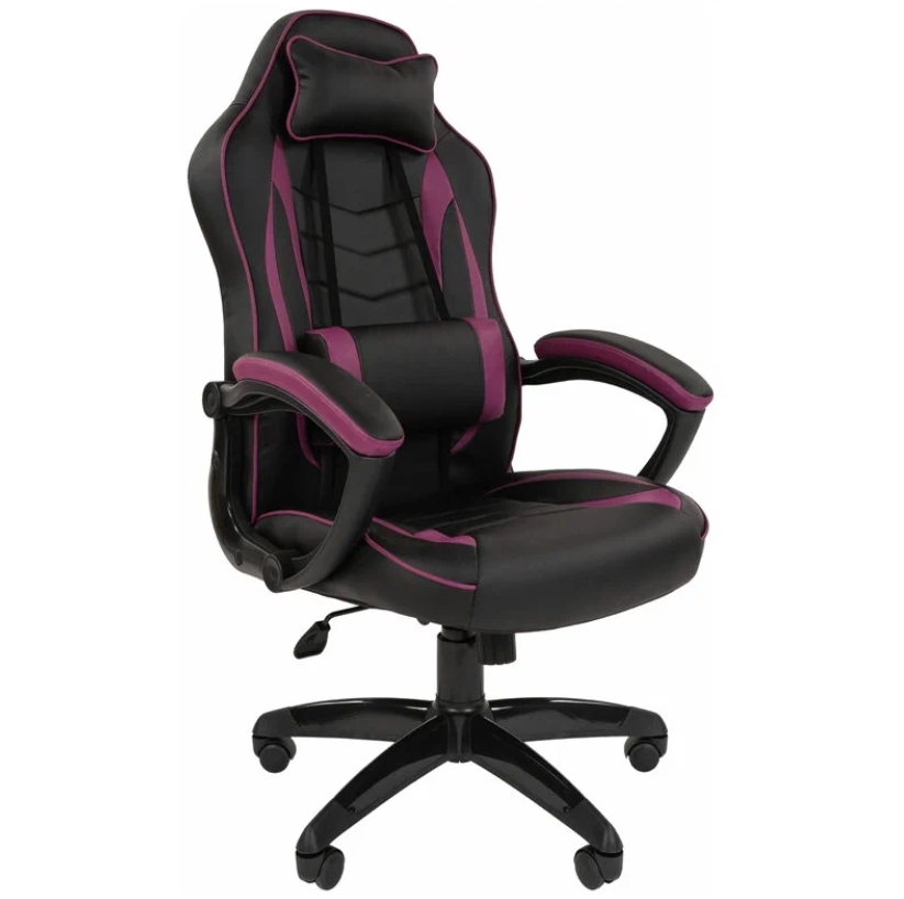 фото Игровое кресло экспресс офис gameplay эко экокожа черно-фиолетовая