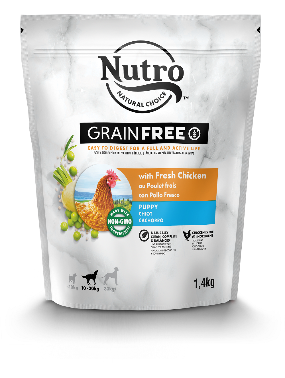 фото Сухой корм для щенков nutro grain free, курица, розмарин, 1.4кг