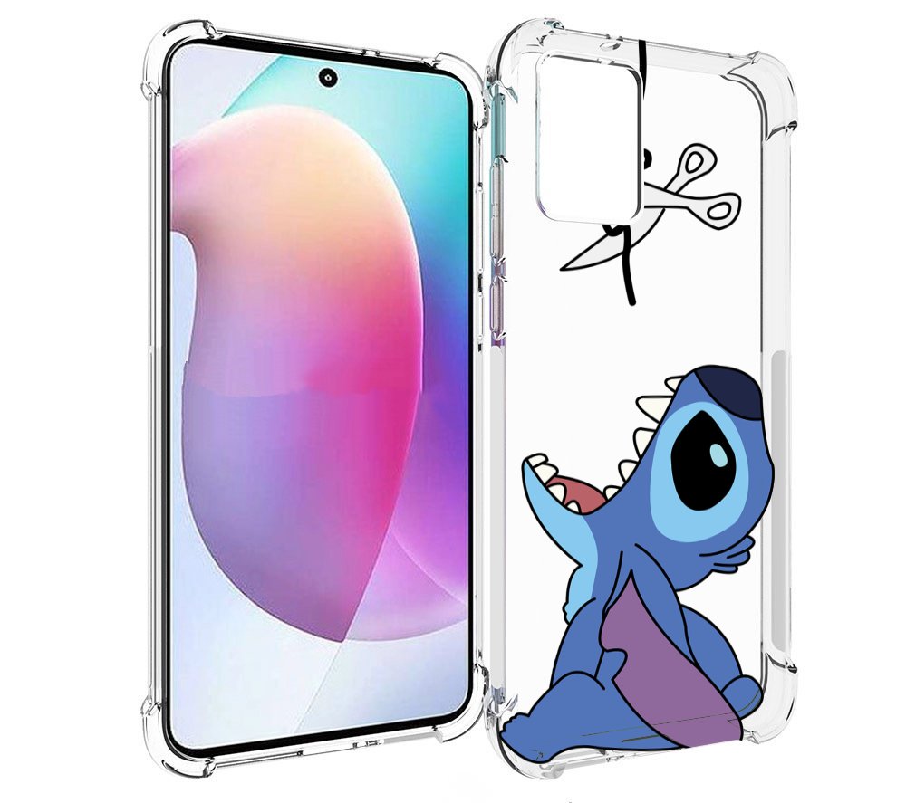 

Чехол MyPads стич-с-ножницами для Motorola Edge 30 Neo, Прозрачный, Tocco