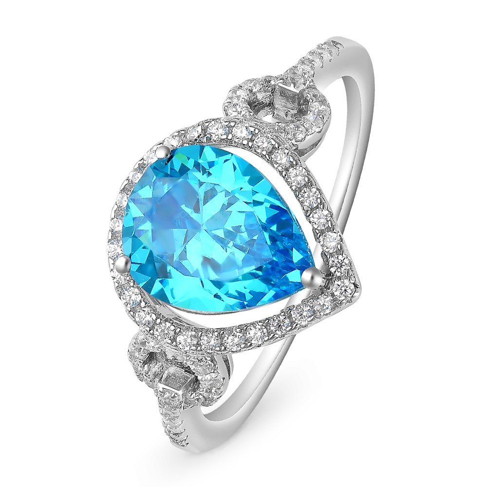 

Кольцо женское из серебра с фианитом 585Gold 701007669, р, 701007669