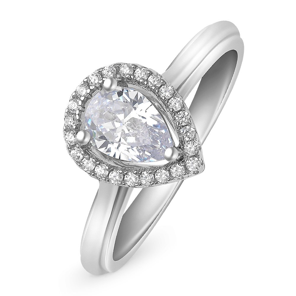 

Кольцо женское из серебра с фианитом 585Gold 701007715, р. 17,5, 701007715