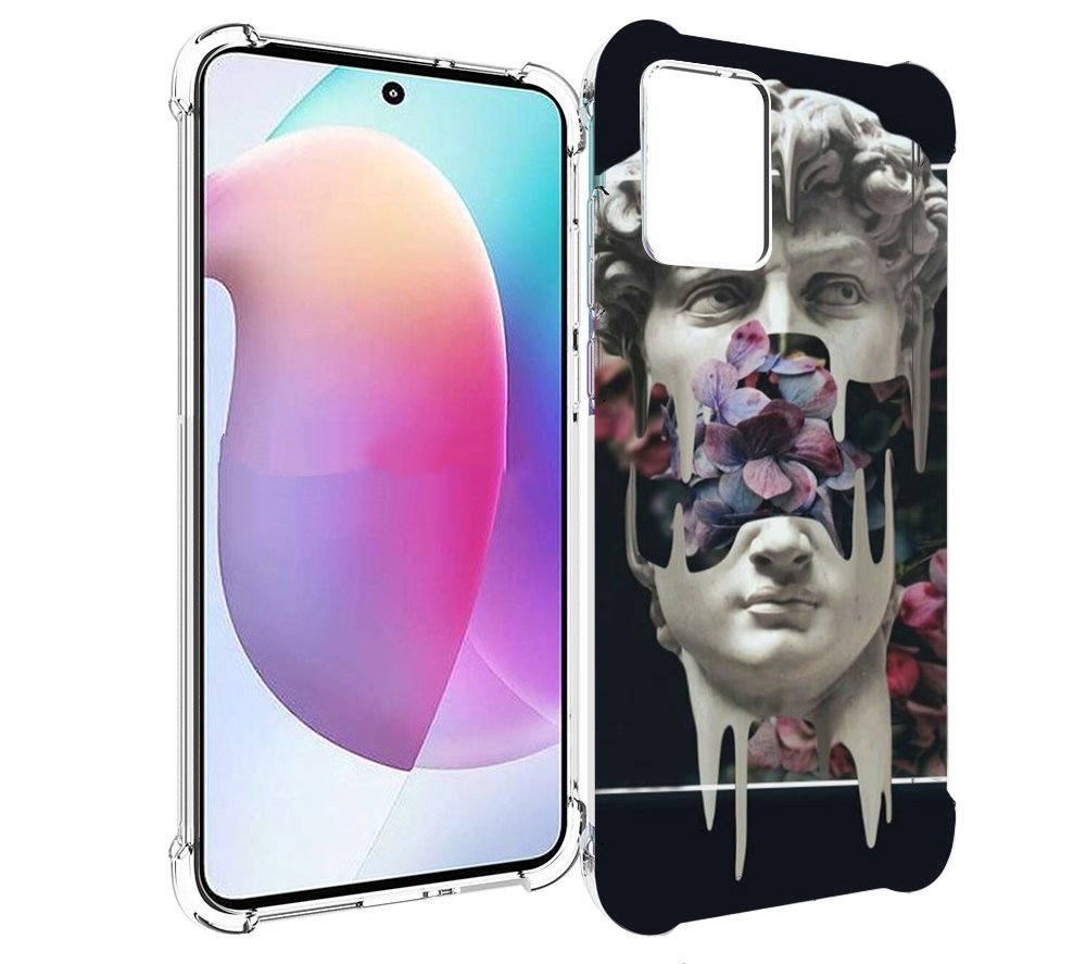

Чехол MyPads статуя-с-цветами-внутри для Motorola Edge 30 Neo, Прозрачный, Tocco