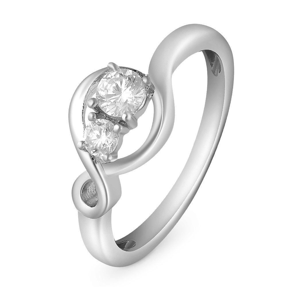 

Кольцо женское из серебра с фианитом 585Gold 701007684, р. 17,5, 701007684