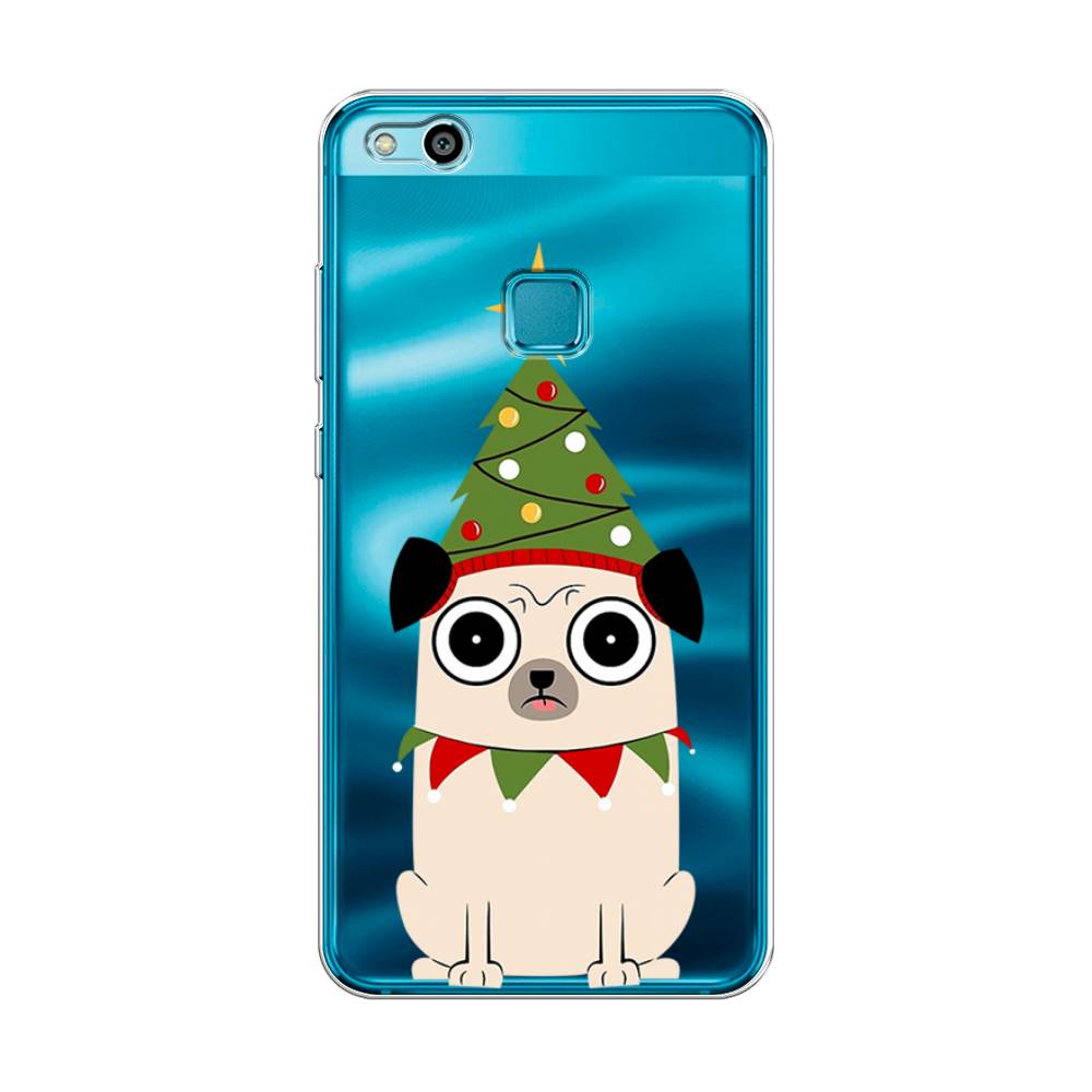 

Чехол для Huawei P10 Lite "Собачка с ёлочкой", Бежевый;красный;зеленый, 61350-1
