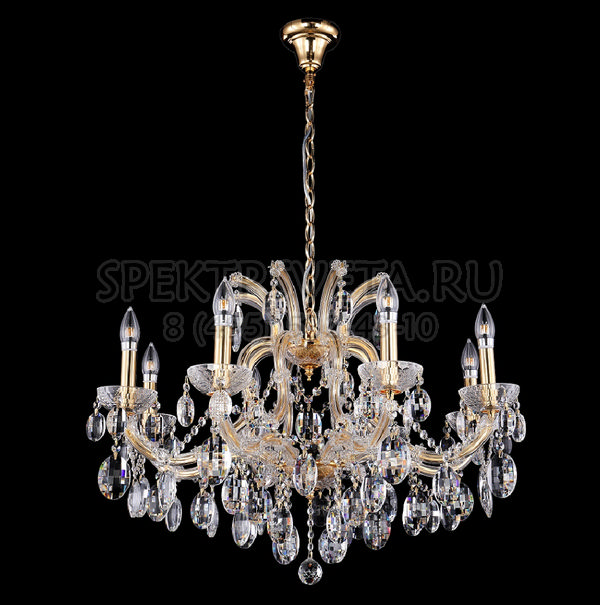 

Crystal Lux Люстра подвесная HOLLYWOOD_SP8_GOLD Crystal Lux