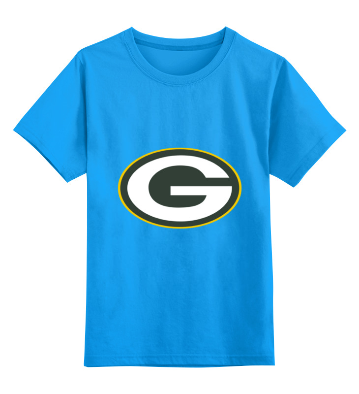 

Детская футболка Printio Green bay packers цв.голубой р.128, 0000000787436