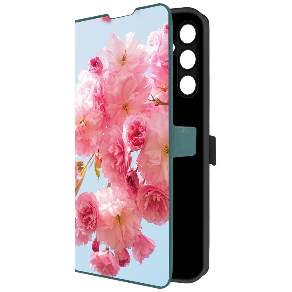 

Чехол-книжка Krutoff Eco Book для Samsung Galaxy A25 5G (A256) Сакура (зелёный опал), Зеленый