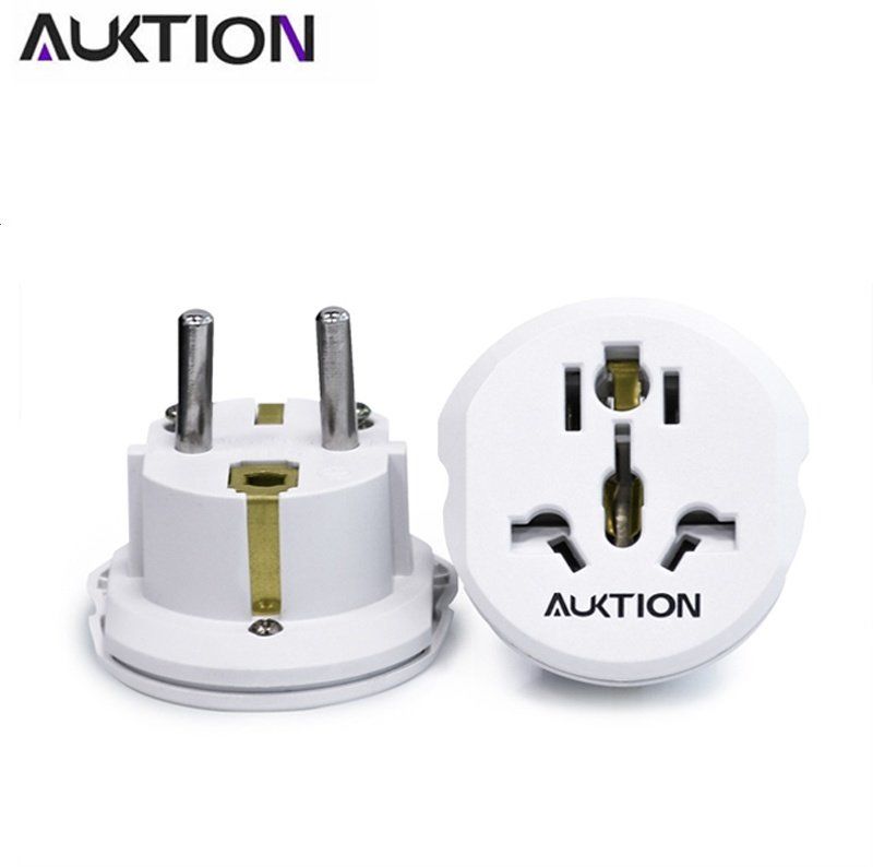

Универсальный адаптер 220V Auktion, Белый