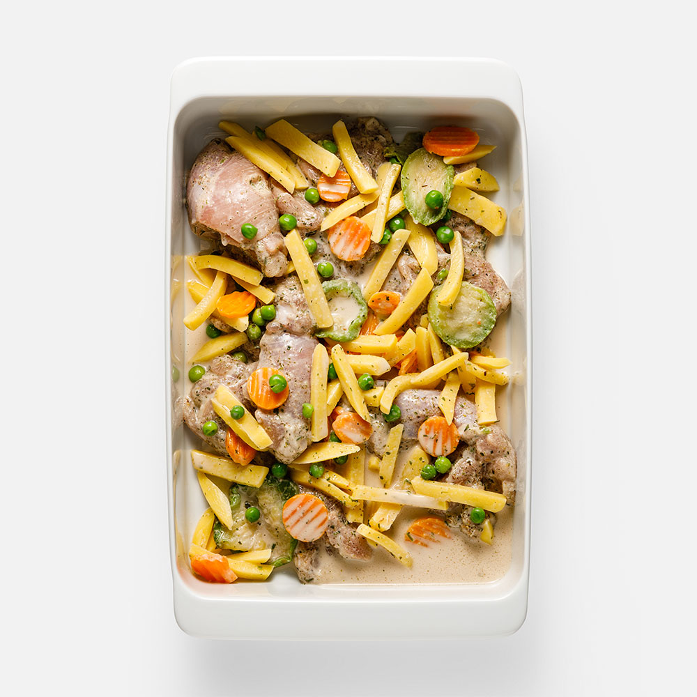 Филе бедра куриное Самокат с овощами, 900 г