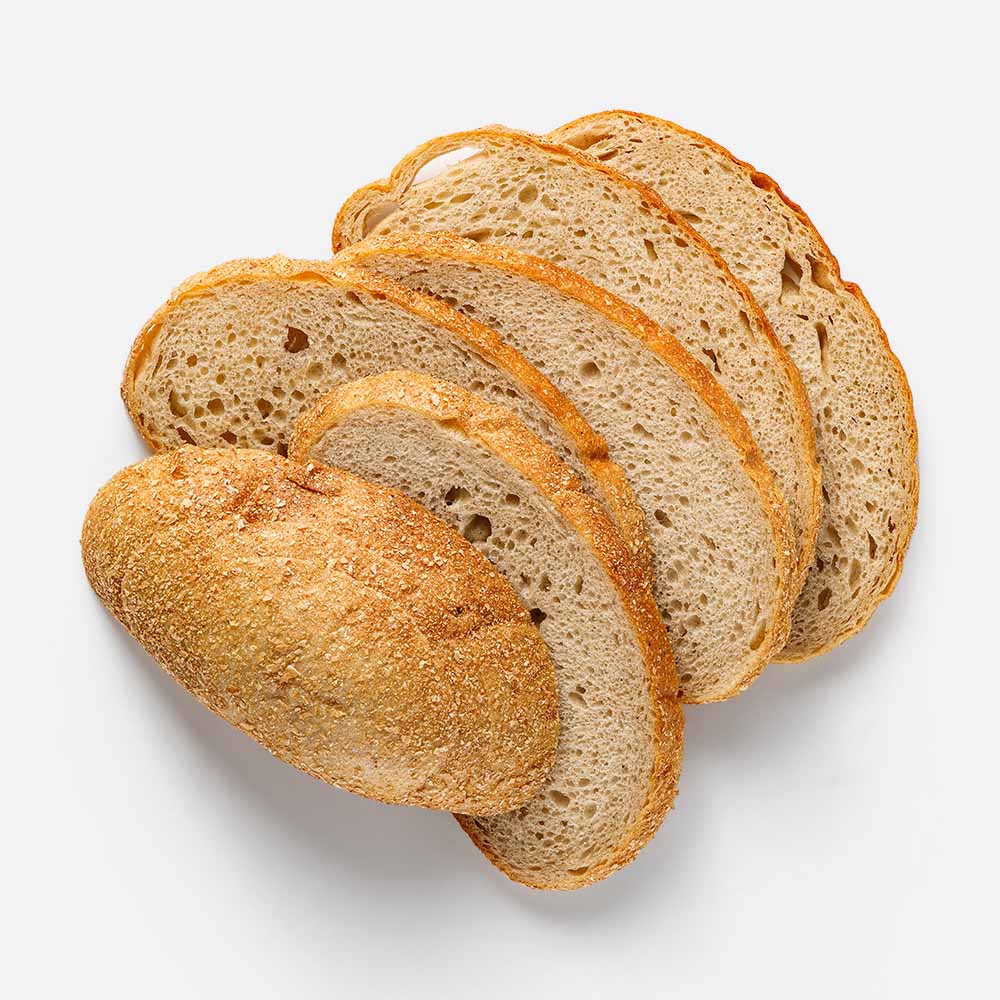 Хлеб ржано-пшеничный Самокат Крестьянский бездрожжевой, заварной, подовый, 300 г