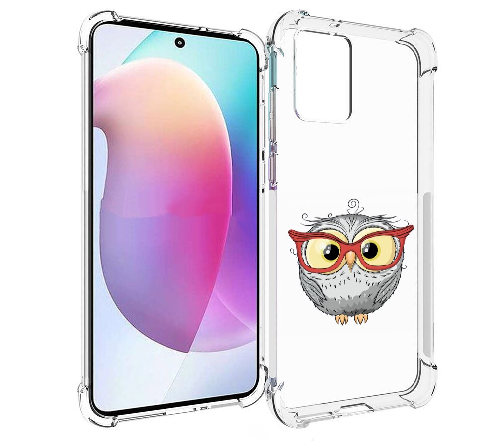 

Чехол MyPads сова-в-красных-очках для Motorola Edge 30 Neo, Прозрачный, Tocco