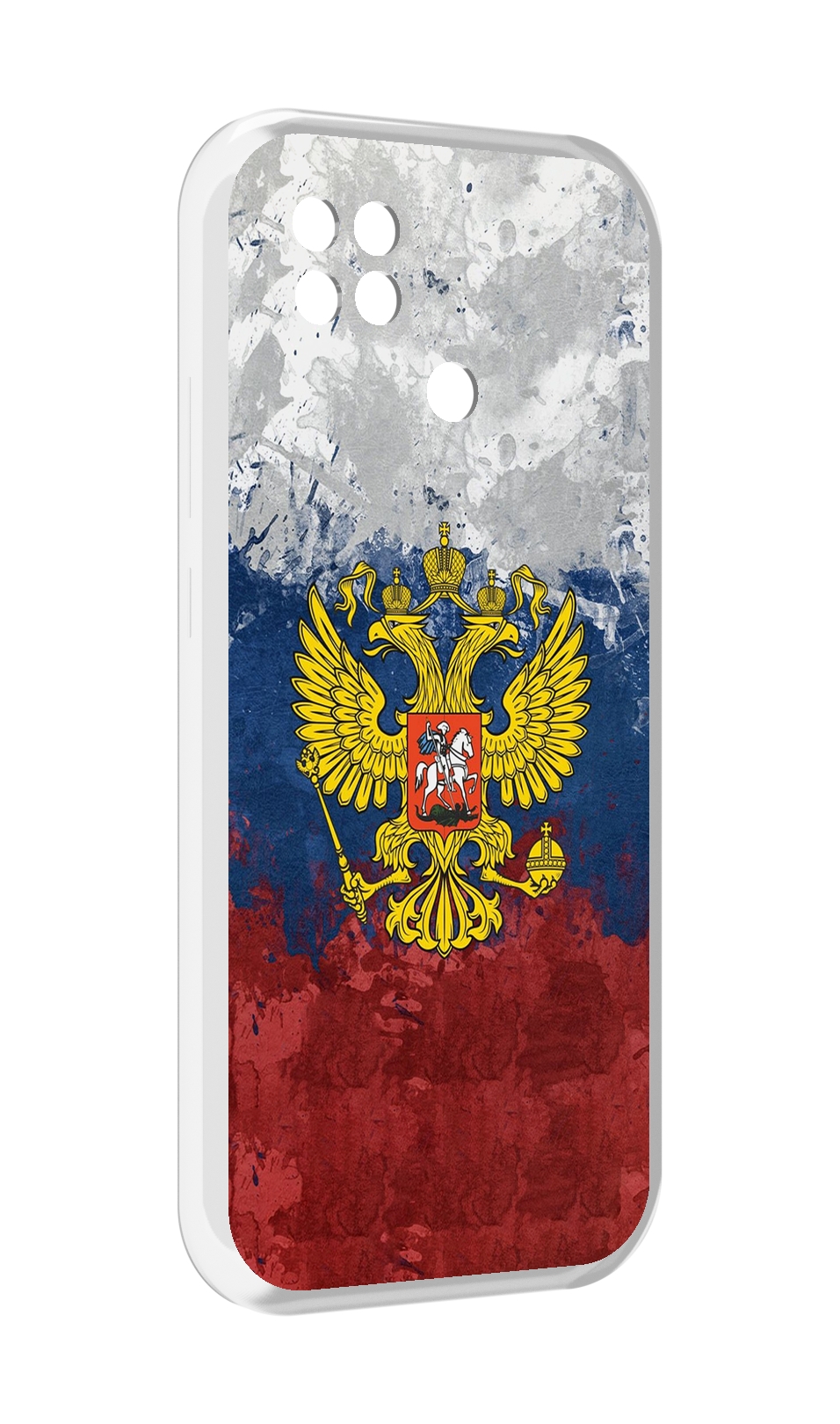 

Чехол MyPads герб-России для Xiaomi Poco C40, Прозрачный, Tocco