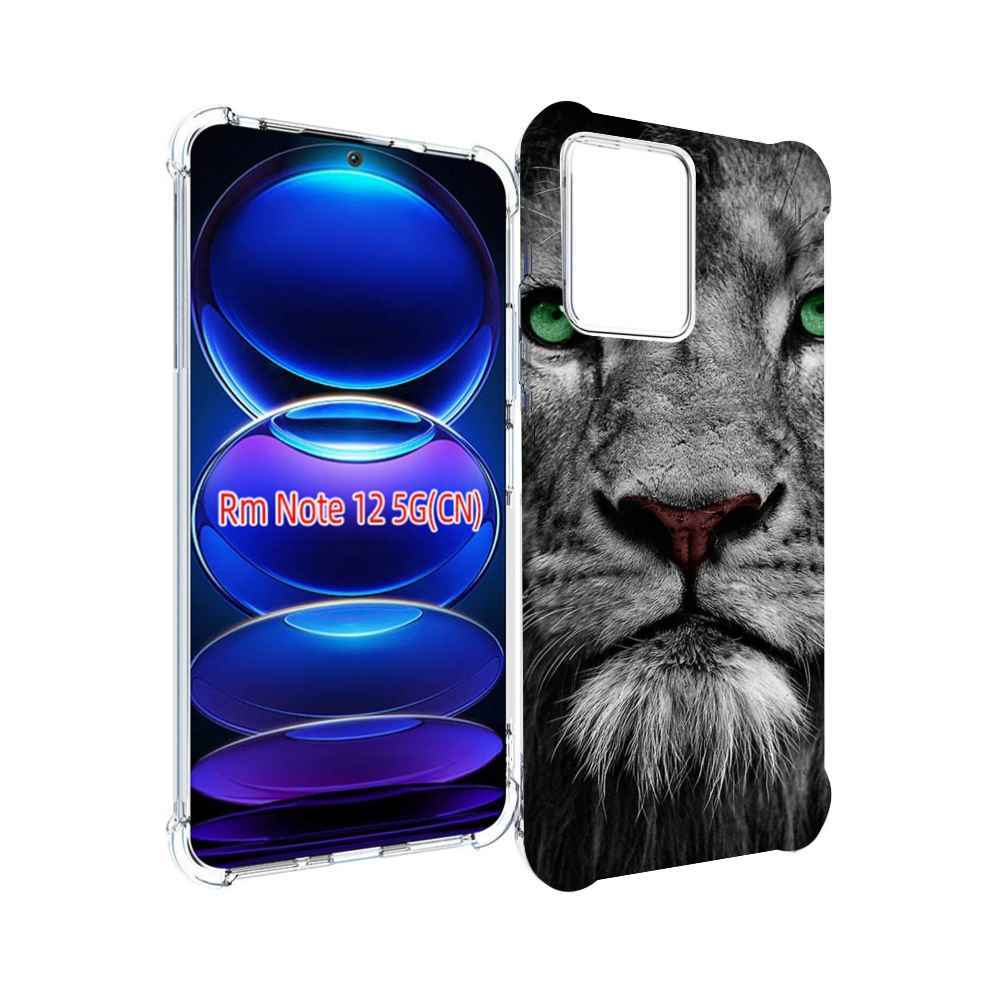 

Чехол Mypads Лев-Зеленоглазый Мужской Для Xiaomi Redmi Note 12, Прозрачный, Tocco